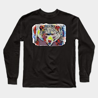 Grizzly Bear art Long Sleeve T-Shirt